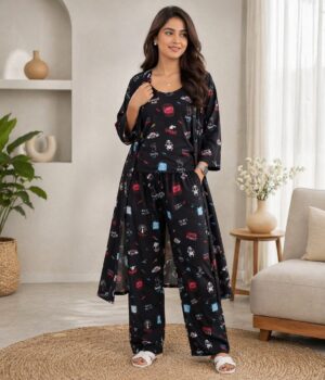 Whop Print 3Pcs co-ord set