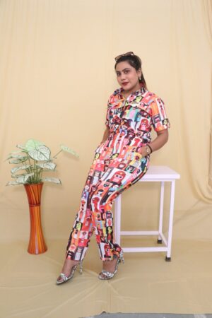 Rod rose print jumpsuit