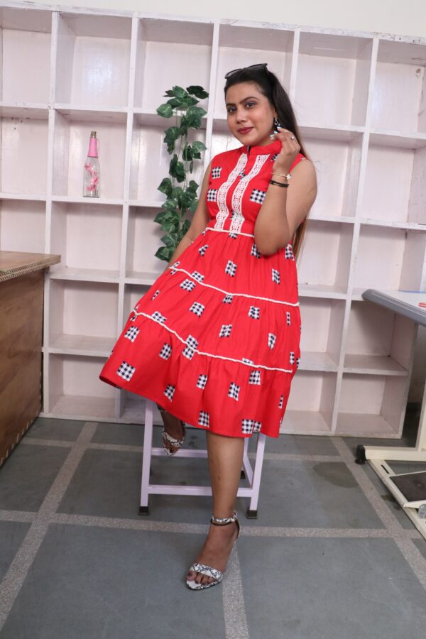 DICE PRINT DRESS - Image 3
