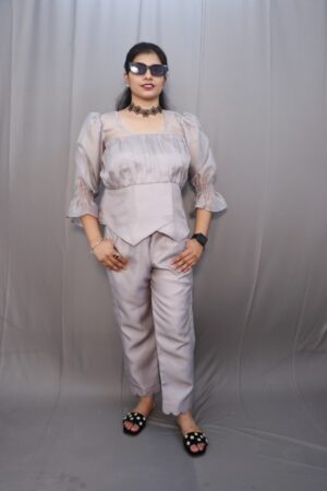 Sage Co-ord Set Grey Two-Piece Outfit for Women – Kiba Fashion