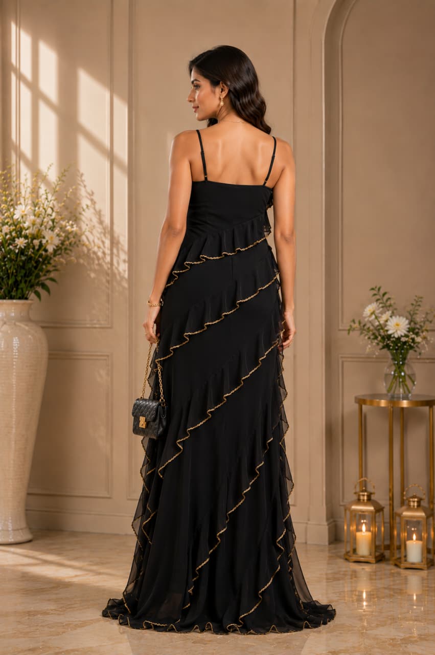 Elara Ruffle Maxi Dress - Image 2